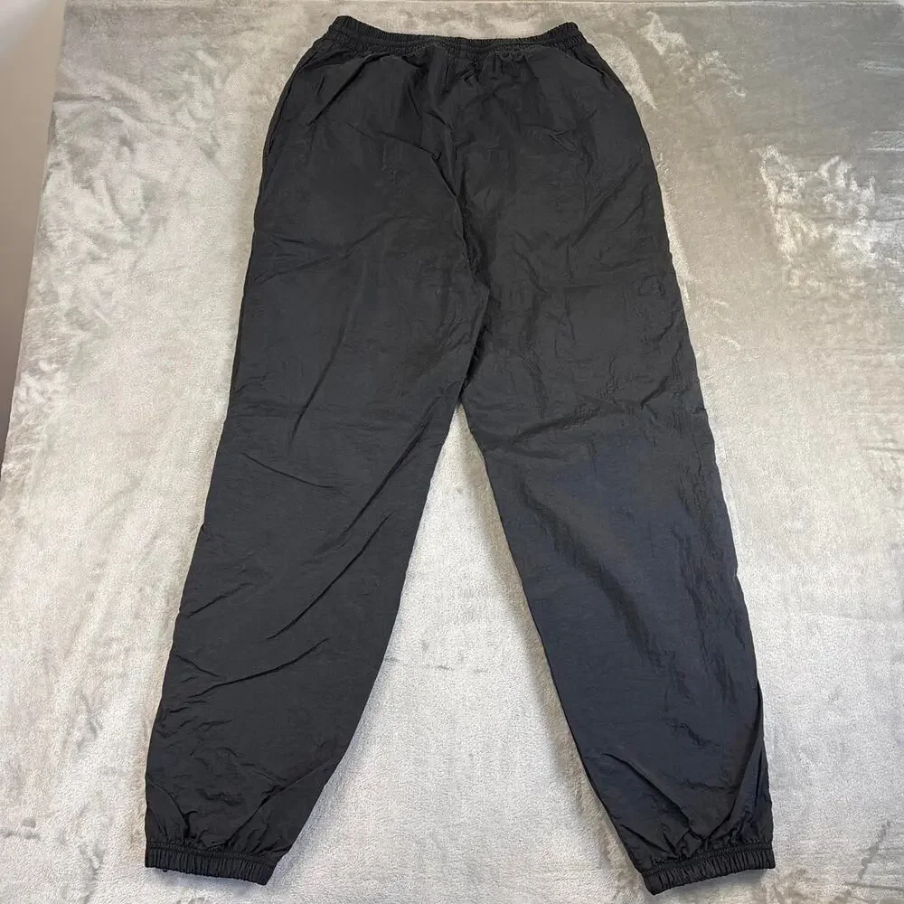 Champion Minnesota Vikings Nylon Track Pants Men’s L Black Mesh Lined Zip Ankles